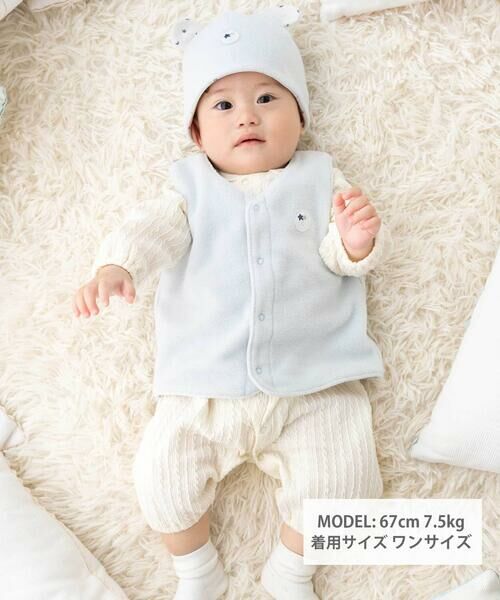 fillot de bebe reduction / フィヨ デュ ベベ ルダクティオン ベビー・キッズウエア | 【お揃い】リバーシブルフリースベスト(60~90cm) | 詳細22