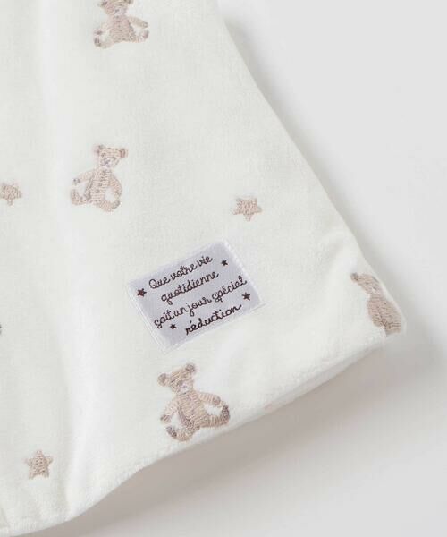 fillot de bebe reduction / フィヨ デュ ベベ ルダクティオン ベビー・キッズウエア | 【お揃い】マイクロフリースクマ刺しゅうベスト(60~90cm) | 詳細10