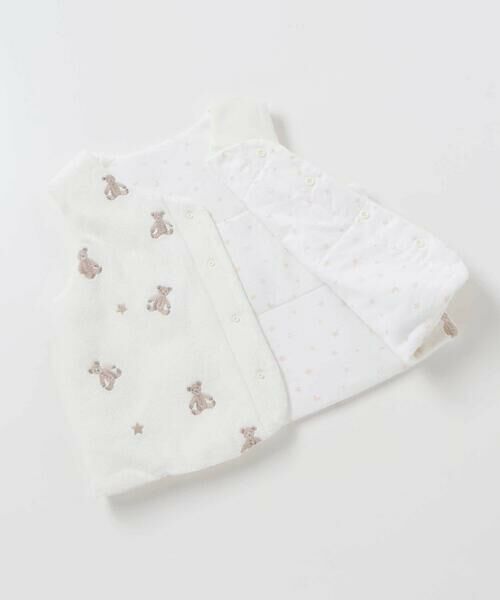fillot de bebe reduction / フィヨ デュ ベベ ルダクティオン ベビー・キッズウエア | 【お揃い】マイクロフリースクマ刺しゅうベスト(60~90cm) | 詳細11