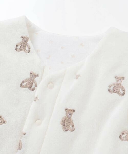 fillot de bebe reduction / フィヨ デュ ベベ ルダクティオン ベビー・キッズウエア | 【お揃い】マイクロフリースクマ刺しゅうベスト(60~90cm) | 詳細8