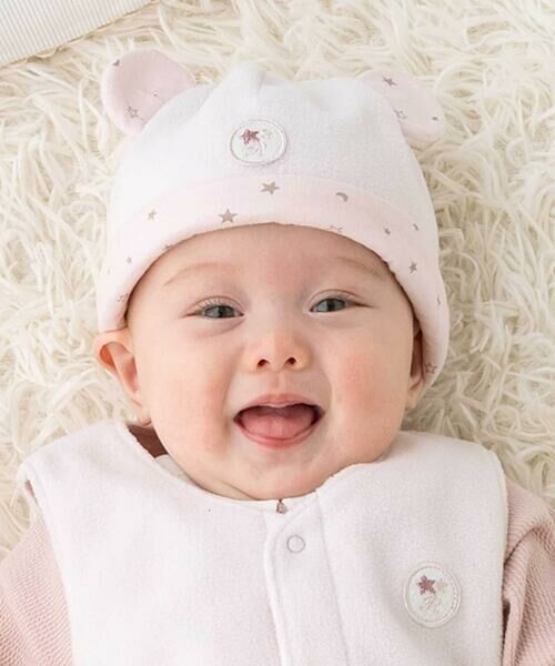 fillot de bebe reduction / フィヨ デュ ベベ ルダクティオン ベビー・キッズグッズ | 【お揃い】フリース耳付き帽子(44~46cm) | 詳細3
