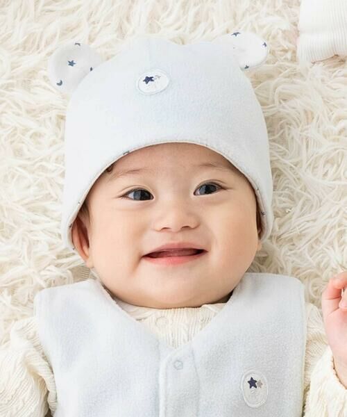 fillot de bebe reduction / フィヨ デュ ベベ ルダクティオン ベビー・キッズグッズ | 【お揃い】フリース耳付き帽子(44~46cm) | 詳細10