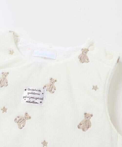 fillot de bebe reduction / フィヨ デュ ベベ ルダクティオン ベビー・キッズグッズ | 【お揃い】マイクロフリースクマ刺しゅうスリーパー(50~90cm) | 詳細3
