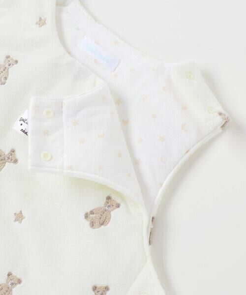 fillot de bebe reduction / フィヨ デュ ベベ ルダクティオン ベビー・キッズグッズ | 【お揃い】マイクロフリースクマ刺しゅうスリーパー(50~90cm) | 詳細4