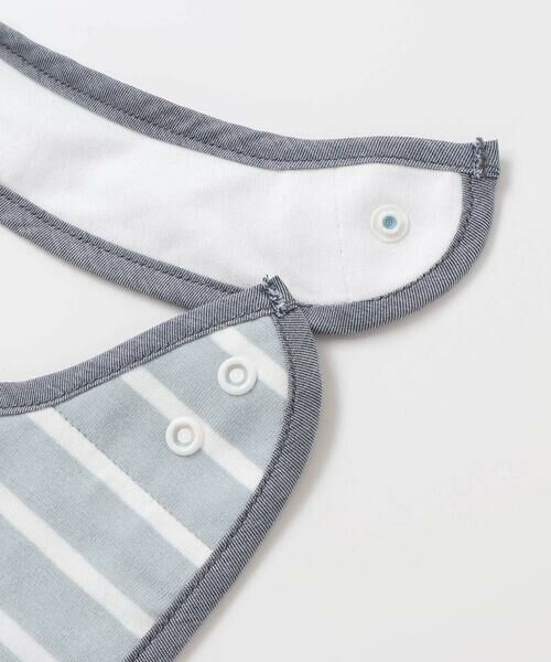 fillot de bebe reduction / フィヨ デュ ベベ ルダクティオン スタイ・ビブ | 【お揃い】ボーダー切り替え汽車モチーフスタイ | 詳細4