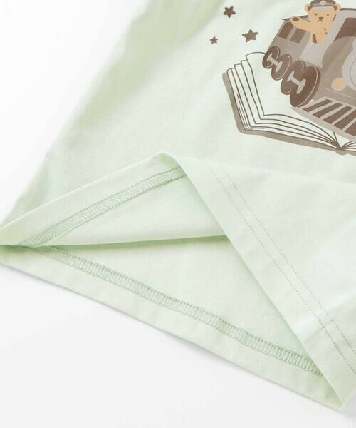 fillot de bebe reduction / フィヨ デュ ベベ ルダクティオン ベビー・キッズウエア | 【お揃い】ボーダー袖切り替え汽車プリント長袖Tシャツ(70~90cm) | 詳細13