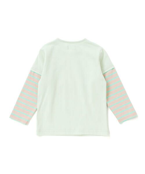 fillot de bebe reduction / フィヨ デュ ベベ ルダクティオン ベビー・キッズウエア | 【お揃い】ボーダー袖切り替え汽車プリント長袖Tシャツ(70~90cm) | 詳細7