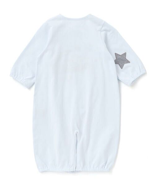 fillot de bebe reduction / フィヨ デュ ベベ ルダクティオン ロンパース | 【お揃い】天竺汽車パッチ長袖2WAYオール(50~75cm) | 詳細2