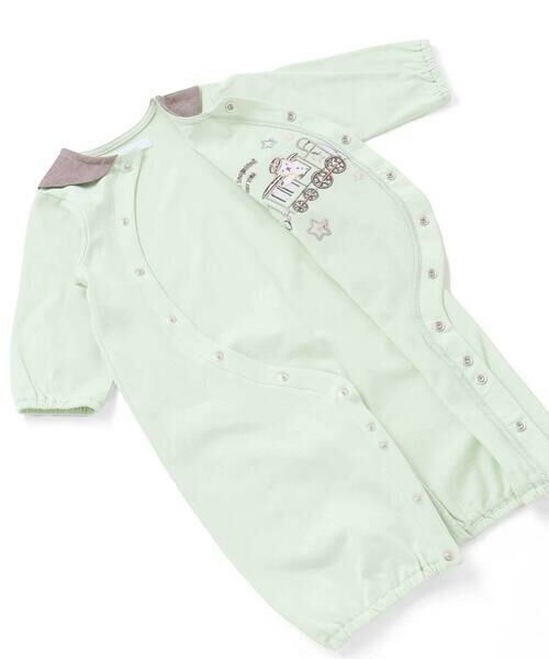 fillot de bebe reduction / フィヨ デュ ベベ ルダクティオン ロンパース | 【お揃い】天竺汽車パッチ長袖2WAYオール(50~75cm) | 詳細11