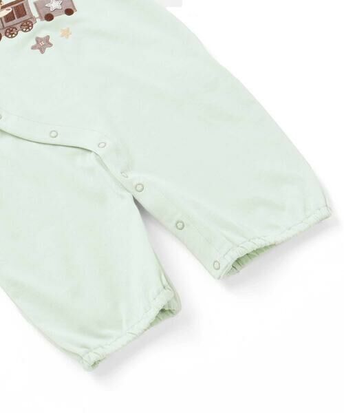 fillot de bebe reduction / フィヨ デュ ベベ ルダクティオン ロンパース | 【お揃い】天竺汽車パッチ長袖2WAYオール(50~75cm) | 詳細13