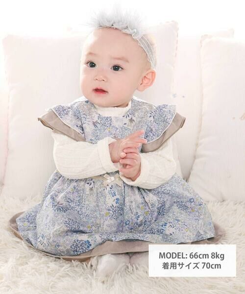 fillot de bebe reduction / フィヨ デュ ベベ ルダクティオン ベビー・キッズウエア | 【お揃い】リバティタナローン(Patchwork Classics)ブルマ付きワンピース(70~90cm) | 詳細6