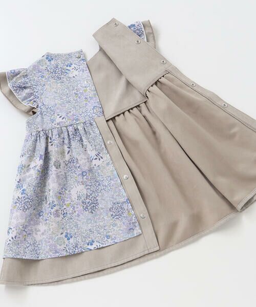 fillot de bebe reduction / フィヨ デュ ベベ ルダクティオン ベビー・キッズウエア | 【お揃い】リバティタナローン(Patchwork Classics)ブルマ付きワンピース(70~90cm) | 詳細18