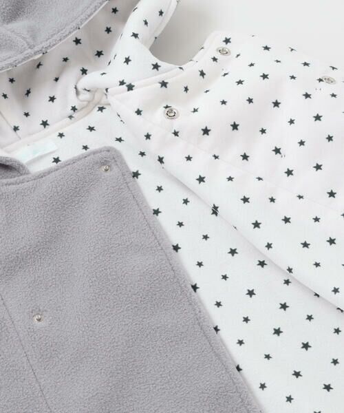 fillot de bebe reduction / フィヨ デュ ベベ ルダクティオン ベビー・キッズウエア | フード付きPコート風フリースマント(50~90cm) | 詳細11