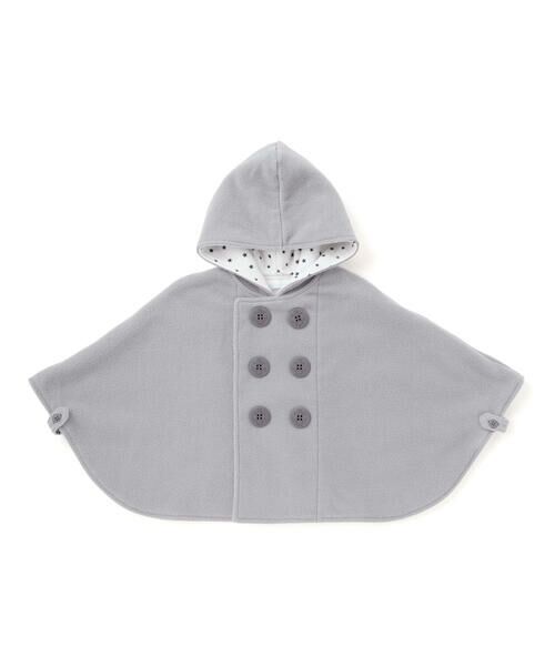 fillot de bebe reduction / フィヨ デュ ベベ ルダクティオン ベビー・キッズウエア | フード付きPコート風フリースマント(50~90cm) | 詳細3