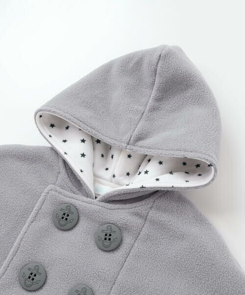 fillot de bebe reduction / フィヨ デュ ベベ ルダクティオン ベビー・キッズウエア | フード付きPコート風フリースマント(50~90cm) | 詳細5