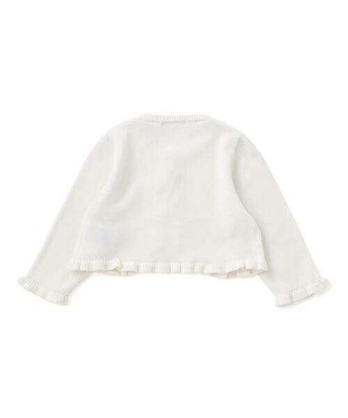 fillot de bebe reduction / フィヨ デュ ベベ ルダクティオン ベビー・キッズウエア | レーシーニット長袖ボレロカーディガン(70~90cm) | 詳細3
