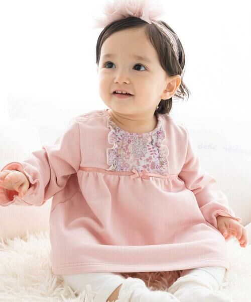 fillot de bebe reduction / フィヨ デュ ベベ ルダクティオン ベビー・キッズウエア | 【お揃い】リバティタナローン(Patchwork Classics)Aライントレーナー(70~90cm) | 詳細3