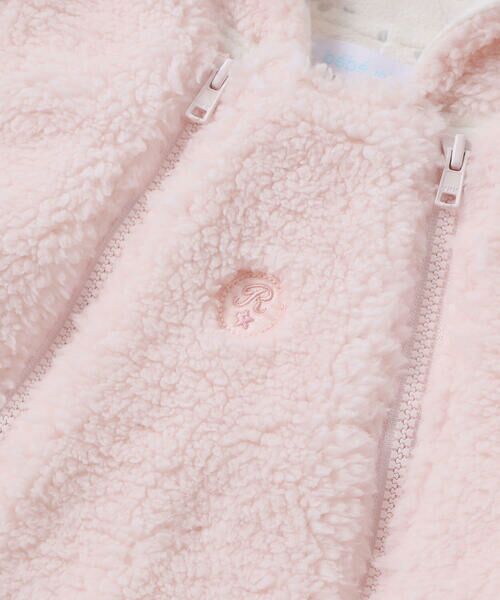 fillot de bebe reduction / フィヨ デュ ベベ ルダクティオン ロンパース | 【お揃い】モコモコミミ付フリースバギーオール(60~80cm) | 詳細9