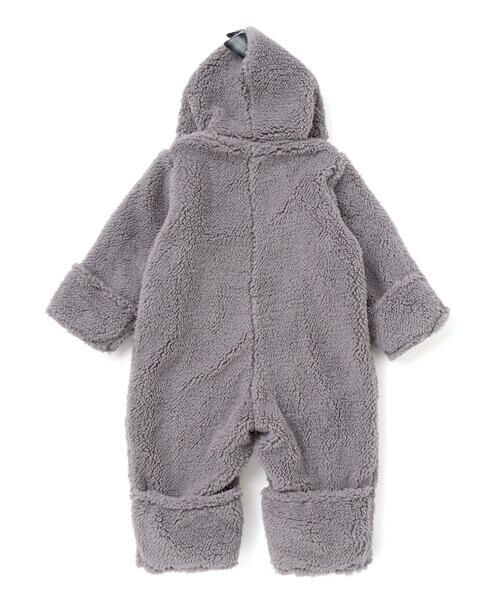 fillot de bebe reduction / フィヨ デュ ベベ ルダクティオン ロンパース | 【お揃い】モコモコミミ付フリースバギーオール(60~80cm) | 詳細11