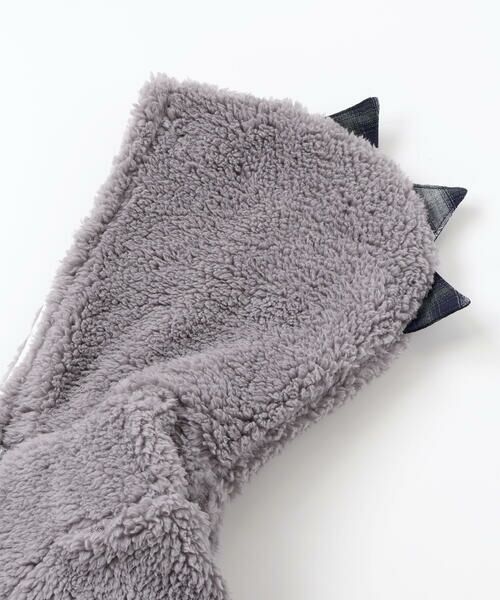 fillot de bebe reduction / フィヨ デュ ベベ ルダクティオン ロンパース | 【お揃い】モコモコミミ付フリースバギーオール(60~80cm) | 詳細13