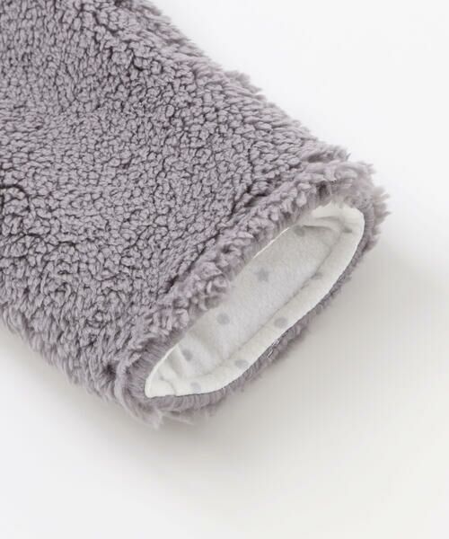 fillot de bebe reduction / フィヨ デュ ベベ ルダクティオン ロンパース | 【お揃い】モコモコミミ付フリースバギーオール(60~80cm) | 詳細15