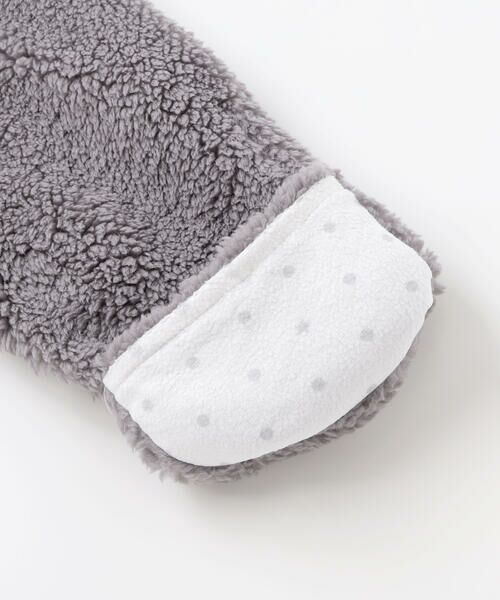 fillot de bebe reduction / フィヨ デュ ベベ ルダクティオン ロンパース | 【お揃い】モコモコミミ付フリースバギーオール(60~80cm) | 詳細16