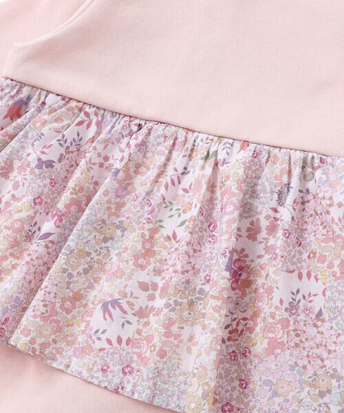 fillot de bebe reduction / フィヨ デュ ベベ ルダクティオン ロンパース | 【お揃い】リバティタナローン(Patchwork Classics)エプロン付きカバーオール(70~80cm) | 詳細8