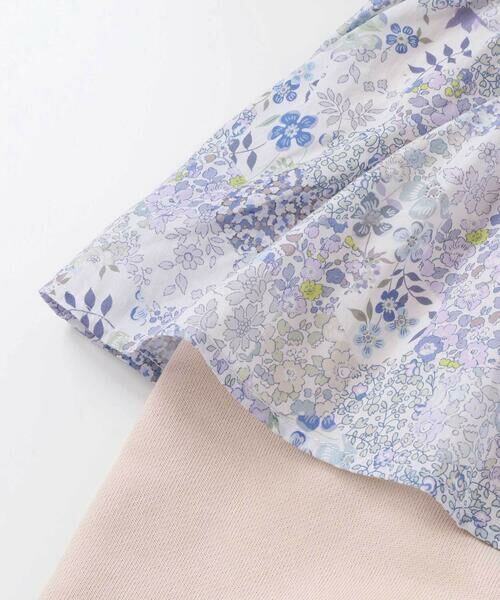 fillot de bebe reduction / フィヨ デュ ベベ ルダクティオン ロンパース | 【お揃い】リバティタナローン(Patchwork Classics)エプロン付きカバーオール(70~80cm) | 詳細17