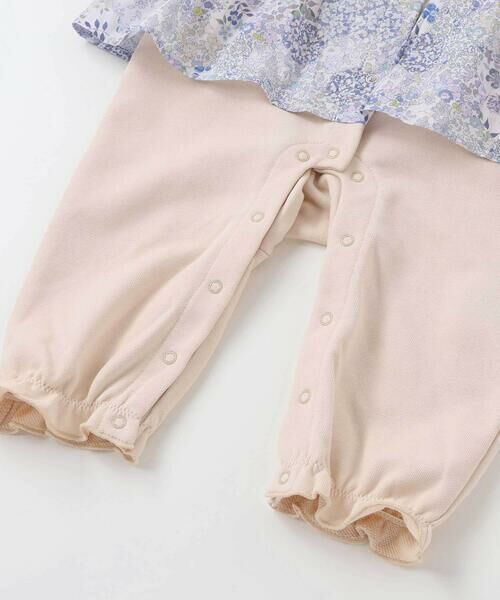 fillot de bebe reduction / フィヨ デュ ベベ ルダクティオン ロンパース | 【お揃い】リバティタナローン(Patchwork Classics)エプロン付きカバーオール(70~80cm) | 詳細18