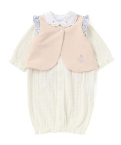 fillot de bebe reduction / フィヨ デュ ベベ ルダクティオン ロンパース | 【お揃い】リバティタナローン(Patchwork Classics)ベスト付き2WAYオール(50~75cm)