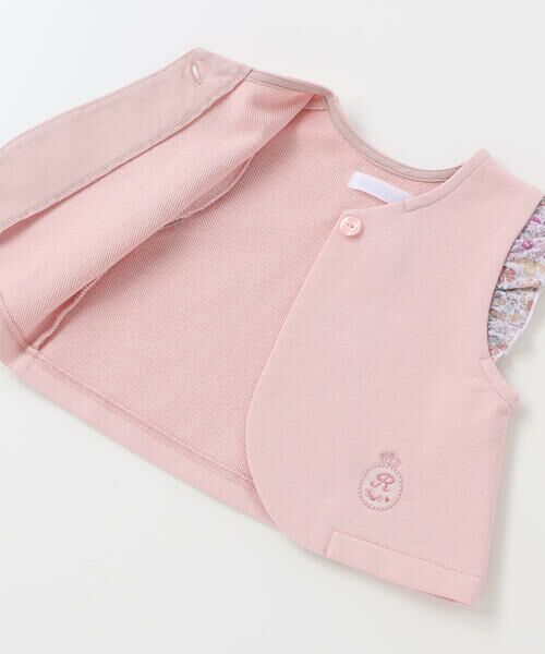 fillot de bebe reduction / フィヨ デュ ベベ ルダクティオン ロンパース | 【お揃い】リバティタナローン(Patchwork Classics)ベスト付き2WAYオール(50~75cm) | 詳細17