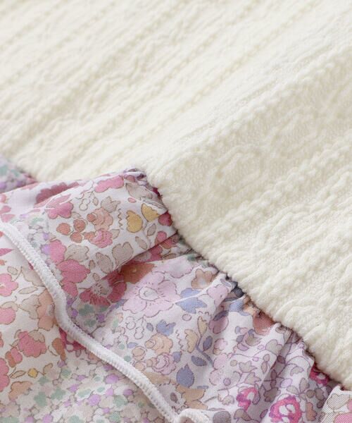 fillot de bebe reduction / フィヨ デュ ベベ ルダクティオン ロンパース | 【お揃い】リバティタナローン(Patchwork Classics)ベスト付き2WAYオール(50~75cm) | 詳細19