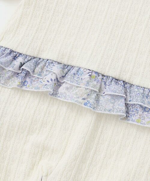 fillot de bebe reduction / フィヨ デュ ベベ ルダクティオン ロンパース | 【お揃い】リバティタナローン(Patchwork Classics)ベスト付き2WAYオール(50~75cm) | 詳細25