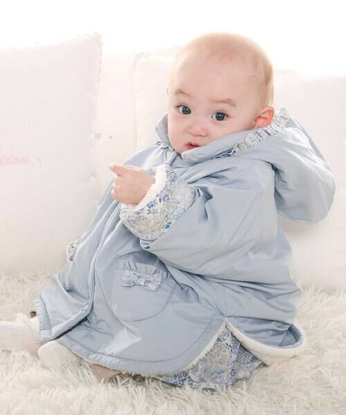 fillot de bebe reduction / フィヨ デュ ベベ ルダクティオン ベビー・キッズウエア | 【 撥水加工 】【お揃い】タフタリバティタナローン(Patchwork Classics)マント(70~90cm) | 詳細15
