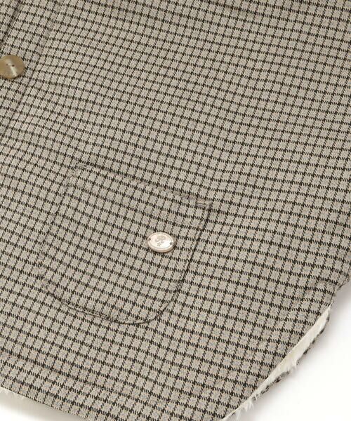 fillot de bebe reduction / フィヨ デュ ベベ ルダクティオン ベビー・キッズウエア | チェック恐竜フードマント(70~90cm) | 詳細11