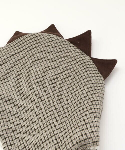 fillot de bebe reduction / フィヨ デュ ベベ ルダクティオン ベビー・キッズウエア | チェック恐竜フードマント(70~90cm) | 詳細12