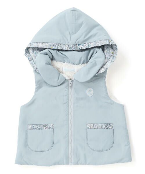 fillot de bebe reduction / フィヨ デュ ベベ ルダクティオン ベビー・キッズウエア | 【 撥水加工 】【お揃い】タフタリバティタナローン(Patchwork Classics)ベスト(60~90cm) | 詳細17