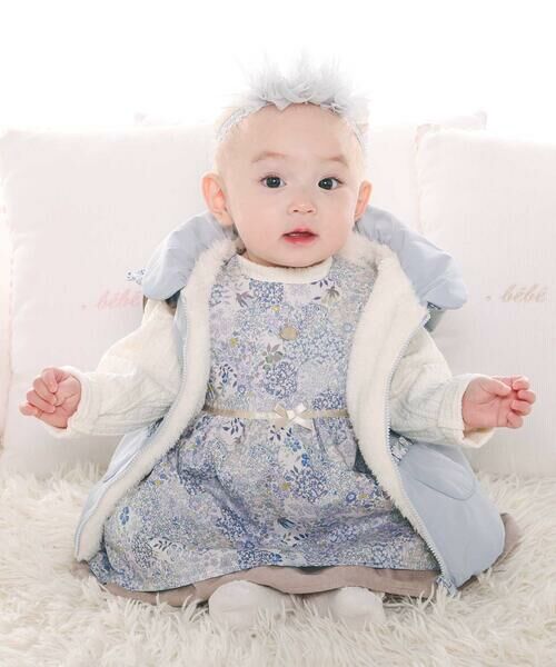 fillot de bebe reduction / フィヨ デュ ベベ ルダクティオン ベビー・キッズウエア | 【 撥水加工 】【お揃い】タフタリバティタナローン(Patchwork Classics)ベスト(60~90cm) | 詳細16