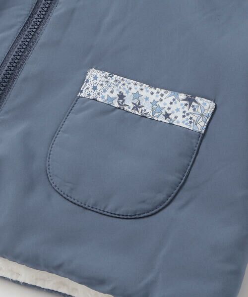 fillot de bebe reduction / フィヨ デュ ベベ ルダクティオン ベビー・キッズウエア | 【 撥水加工 】【お揃い】タフタリバティタナローン(Adelajda)ベスト(60~90cm) | 詳細10