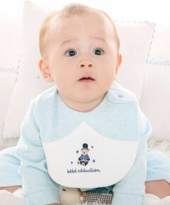 fillot de bebe reduction / フィヨ デュ ベベ ルダクティオン スタイ・ビブ | 【お揃い】ニット切り替えアニマルモチーフスタイ