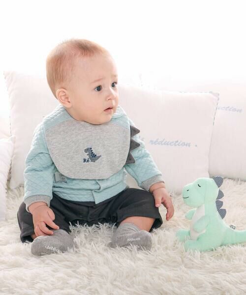 fillot de bebe reduction / フィヨ デュ ベベ ルダクティオン ベビー・キッズグッズ | 【お揃い】裏毛キルト恐竜スタイ | 詳細2