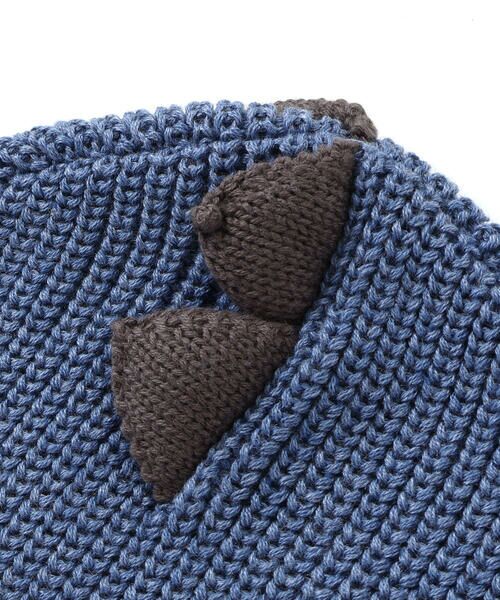 fillot de bebe reduction / フィヨ デュ ベベ ルダクティオン ベビー・キッズグッズ | 恐竜耳当て付きニット帽(46~48cm) | 詳細8