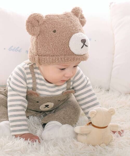 fillot de bebe reduction / フィヨ デュ ベベ ルダクティオン ベビー・キッズグッズ | クママシュマロニット帽(44~46cm) | 詳細1