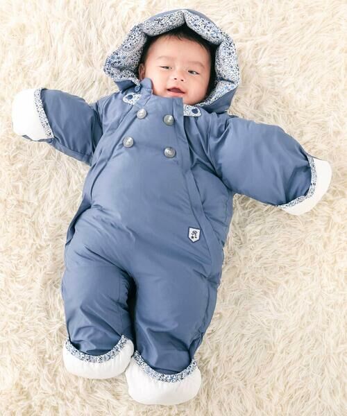 fillot de bebe reduction/フィヨ デュ ベベ ルダクティオン 【 撥水加工 】【お揃い】タフタリバティタナローン(Adelajda)バギーオール(60~80cm) ネイビー ワンサイズ fillot de bebe reduction/フィヨ デュ ベベ ルダクティオン 【 撥水加工 】【お揃い】タフタリバティタナローン(Adelajda)バギーオール(60~80cm) ネイビー ワンサイズ