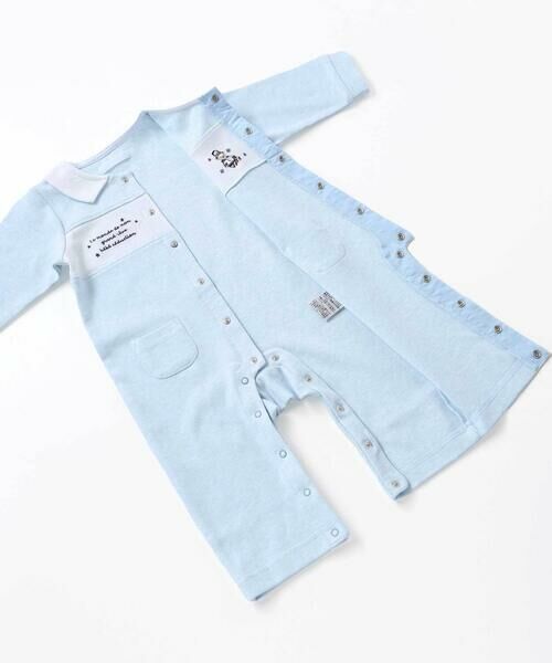 fillot de bebe reduction / フィヨ デュ ベベ ルダクティオン ロンパース | 【お揃い】ニット切り替えアニマルモチーフカバーオール(70~80cm) | 詳細13