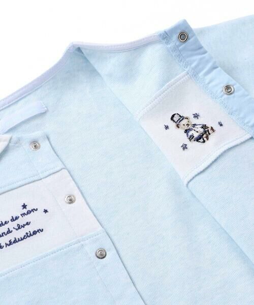 fillot de bebe reduction / フィヨ デュ ベベ ルダクティオン ロンパース | 【お揃い】ニット切り替えアニマルモチーフカバーオール(70~80cm) | 詳細14