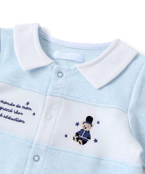 fillot de bebe reduction / フィヨ デュ ベベ ルダクティオン ロンパース | 【お揃い】ニット切り替えアニマルモチーフカバーオール(70~80cm) | 詳細8