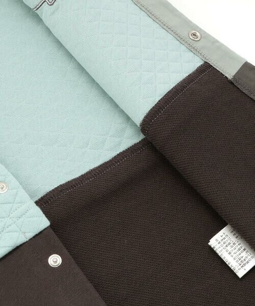 fillot de bebe reduction / フィヨ デュ ベベ ルダクティオン ロンパース | 【お揃い】キルト恐竜パッチ切り替えカバーオール(70~80cm) | 詳細12