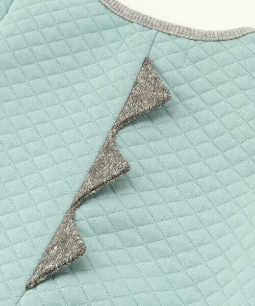 fillot de bebe reduction / フィヨ デュ ベベ ルダクティオン ロンパース | 【お揃い】キルト恐竜パッチ切り替えカバーオール(70~80cm) | 詳細13