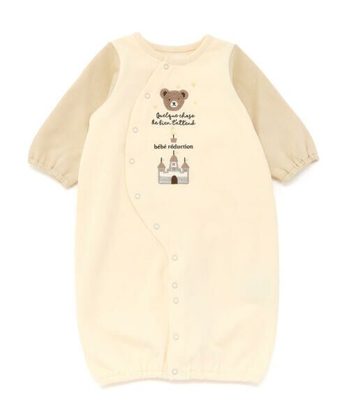 fillot de bebe reduction / フィヨ デュ ベベ ルダクティオン ロンパース | 裏毛クマパッチ長袖2wayオール(50~75cm) | 詳細4